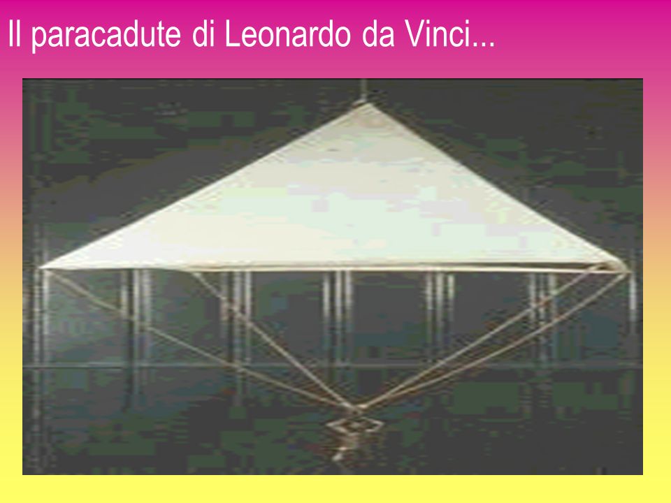 Il paracadute di Leonardo da Vinci...