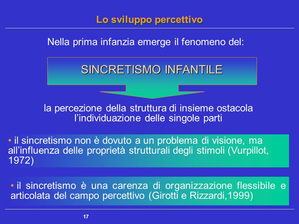 SINCRETISMO INFANTILE