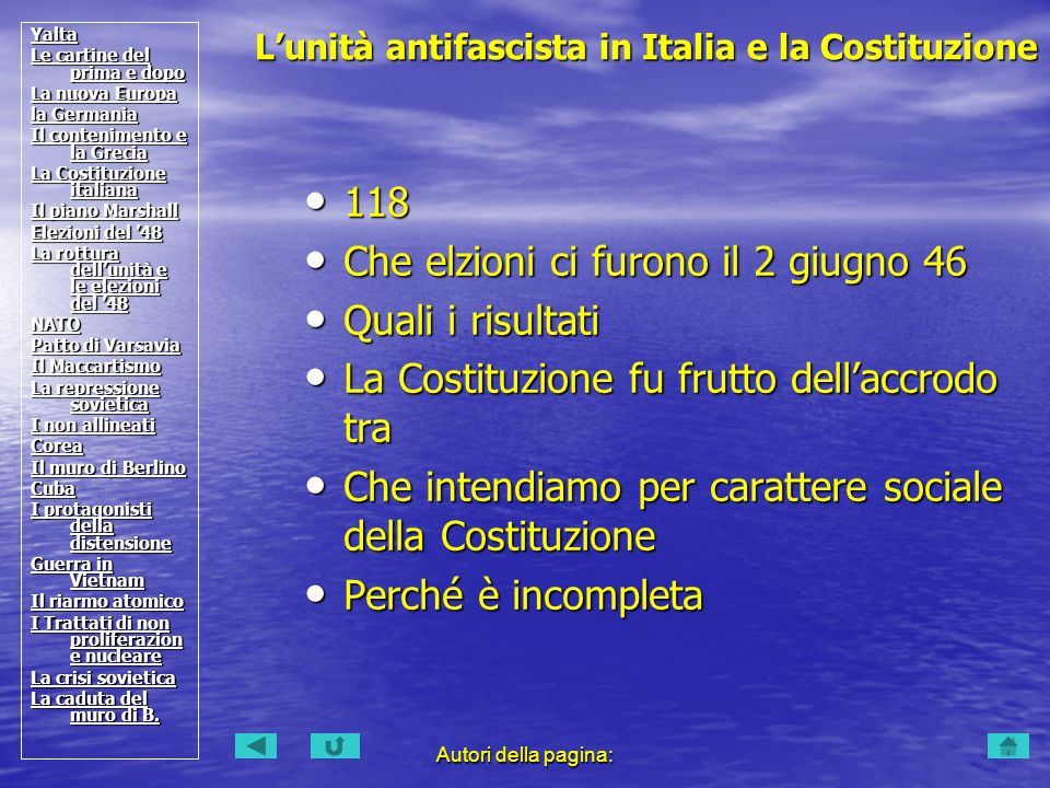 L’unità antifascista in Italia e la Costituzione