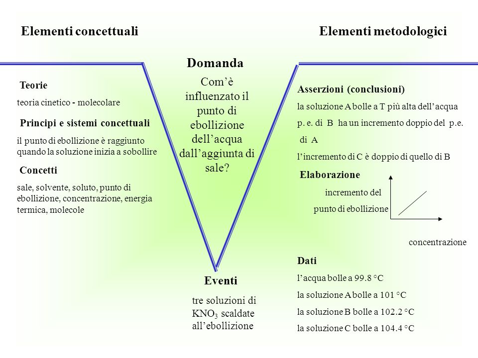 Elementi concettuali Elementi metodologici