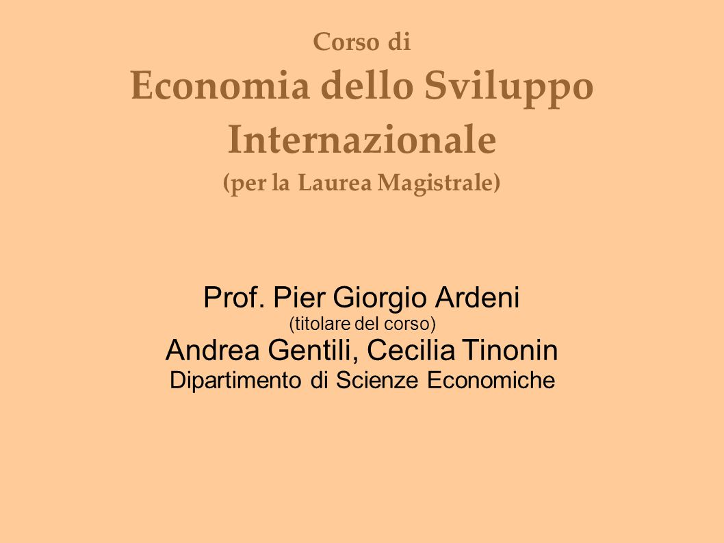 Prof. Pier Giorgio Ardeni