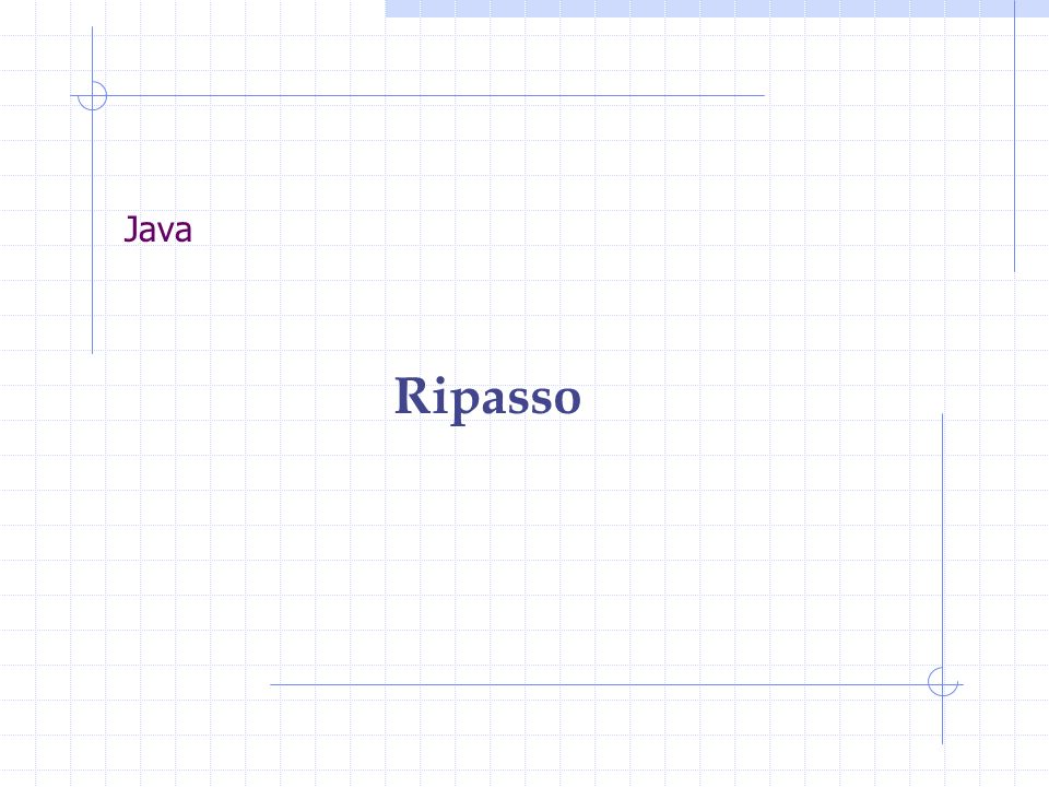Java Ripasso