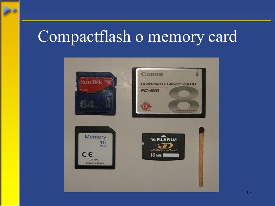 Compactflash o memory card