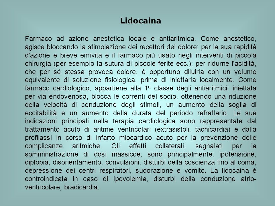 Lidocaina