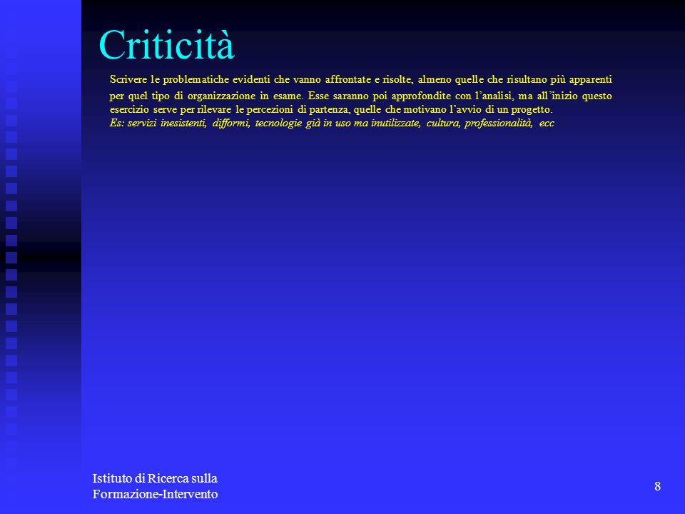 Criticità