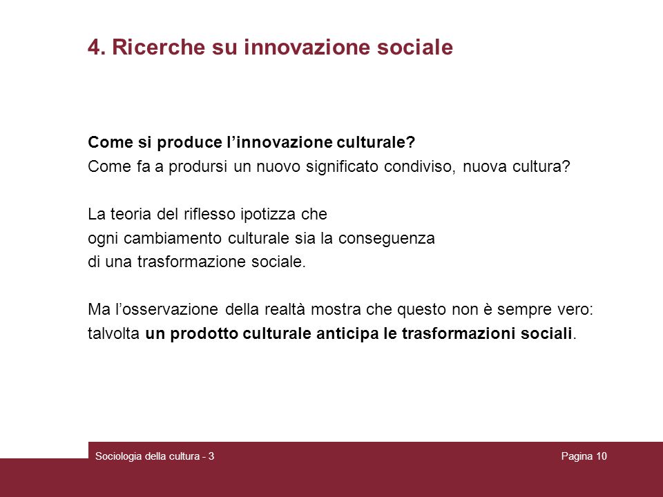 4. Ricerche su innovazione sociale