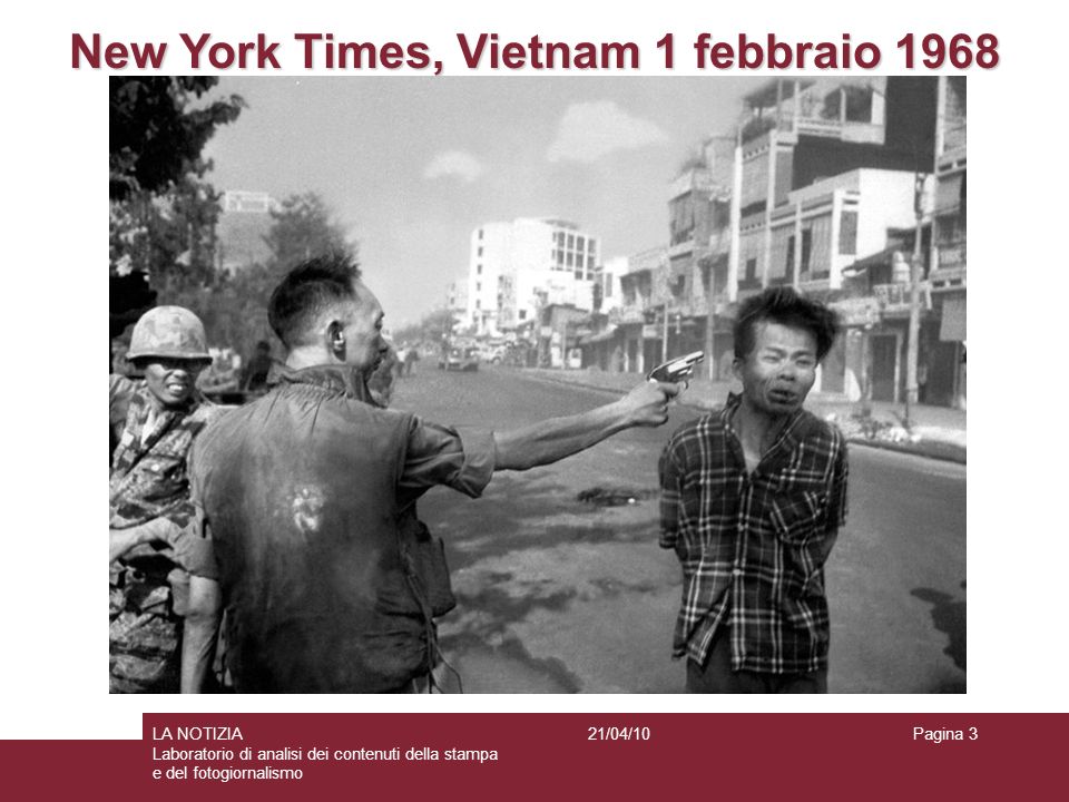 New York Times, Vietnam 1 febbraio 1968