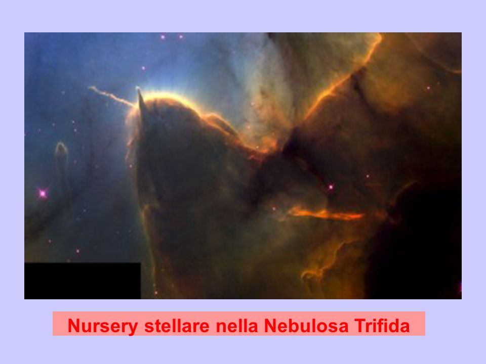 Nursery stellare nella Nebulosa Trifida