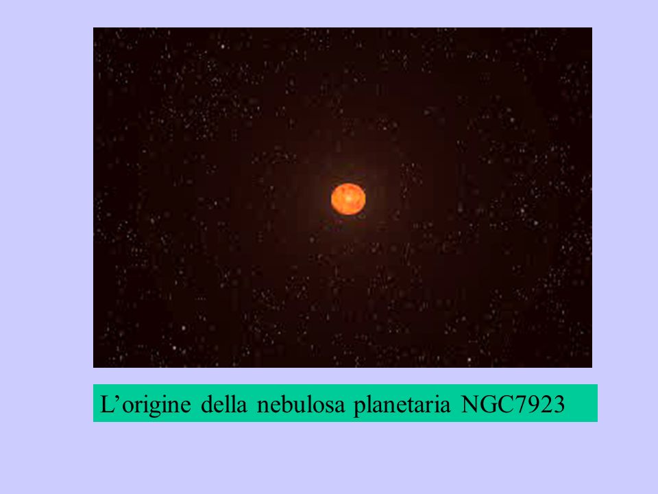 L’origine della nebulosa planetaria NGC7923