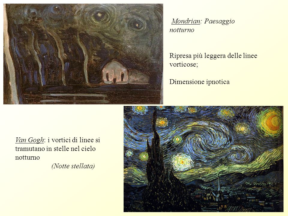 Mondrian: Paesaggio notturno