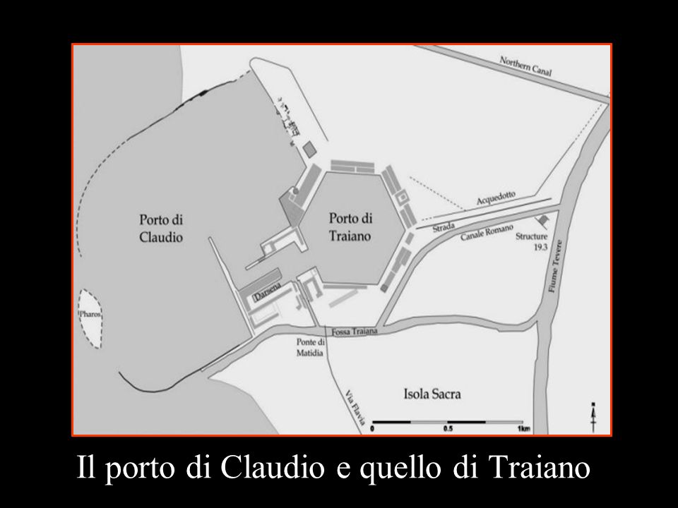 Il porto di Claudio e quello di Traiano