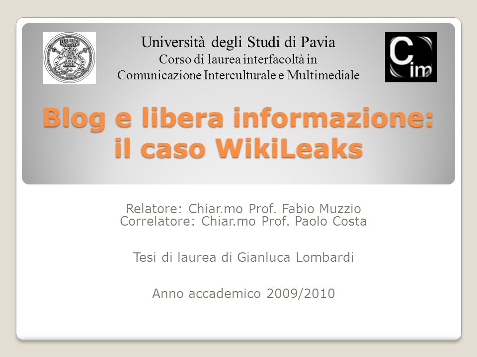 Blog e libera informazione: il caso WikiLeaks