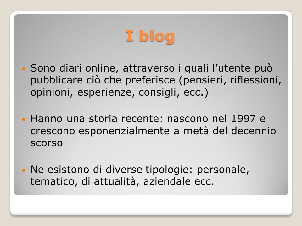 I blog