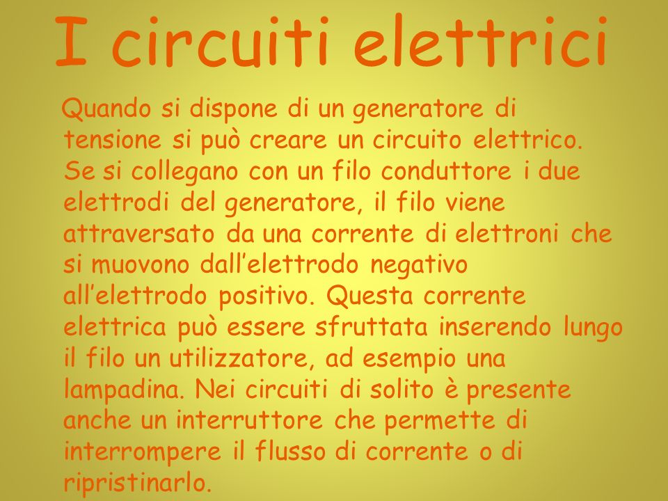 I circuiti elettrici