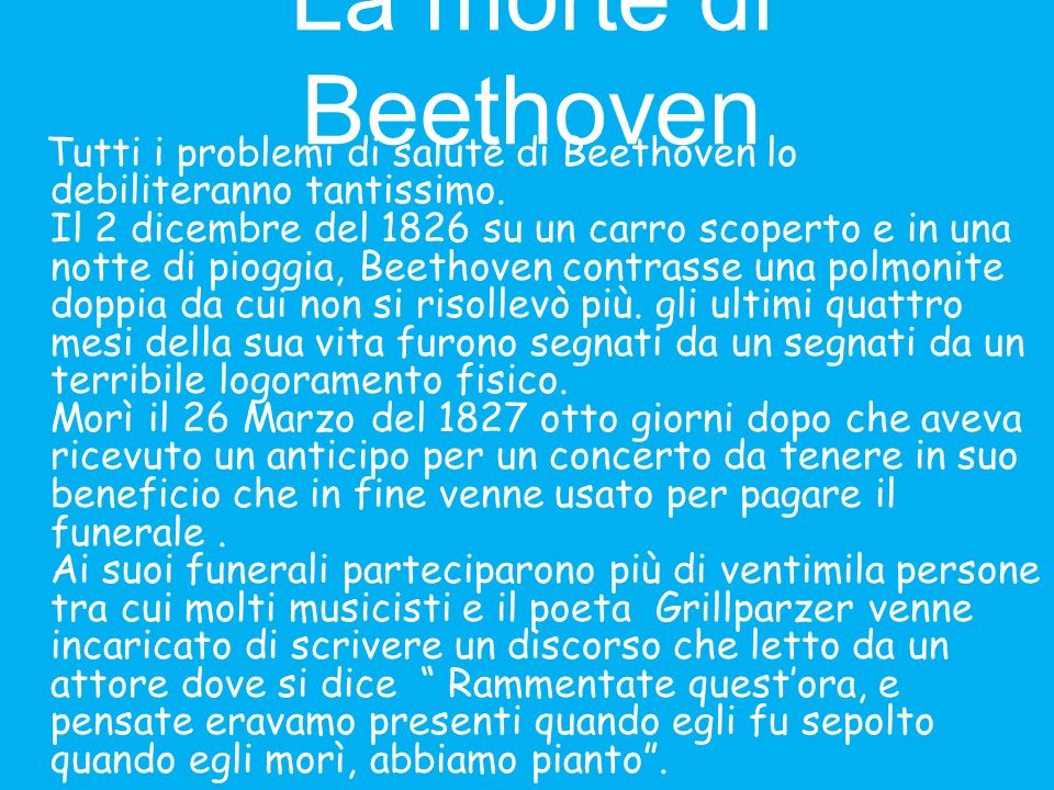 La morte di Beethoven