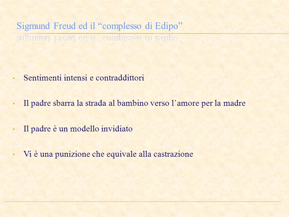 Sigmund Freud ed il complesso di Edipo
