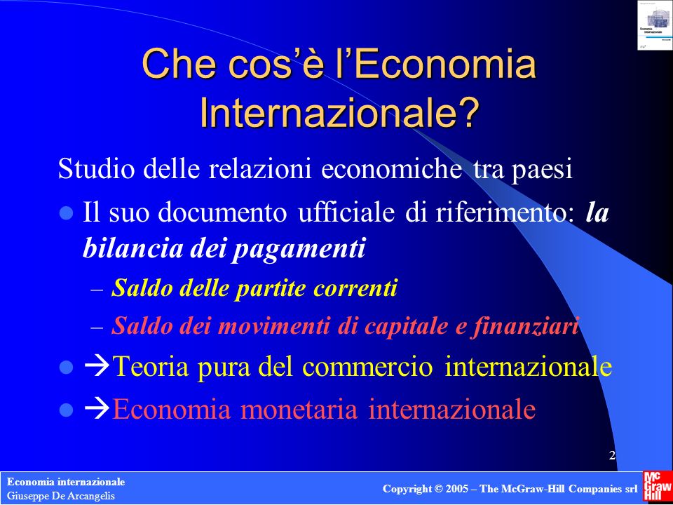 Che cos’è l’Economia Internazionale