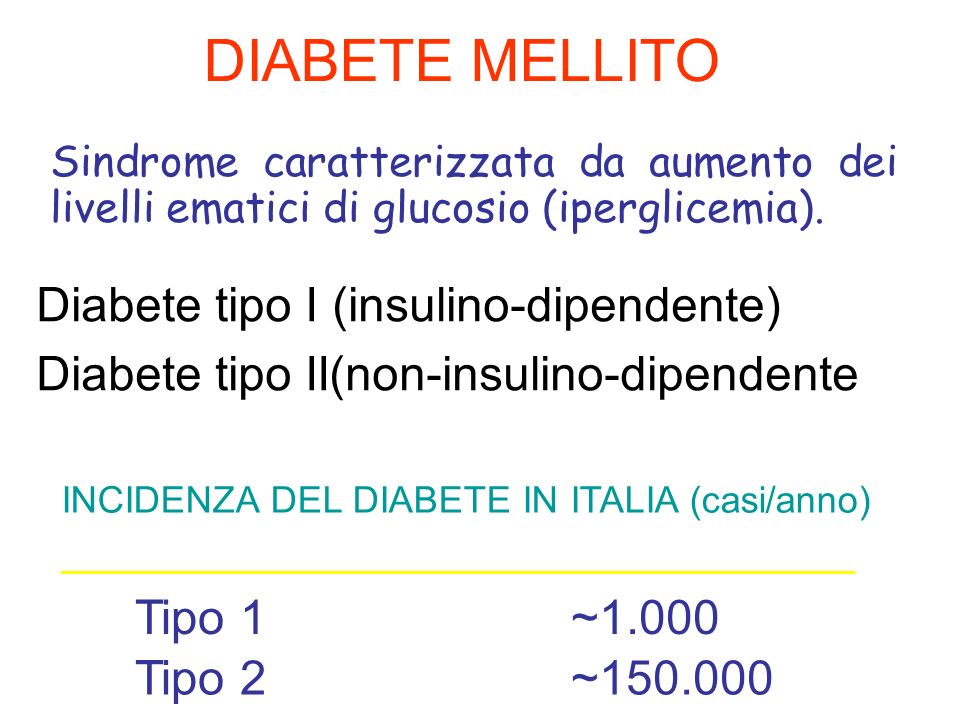 INCIDENZA DEL DIABETE IN ITALIA (casi/anno)