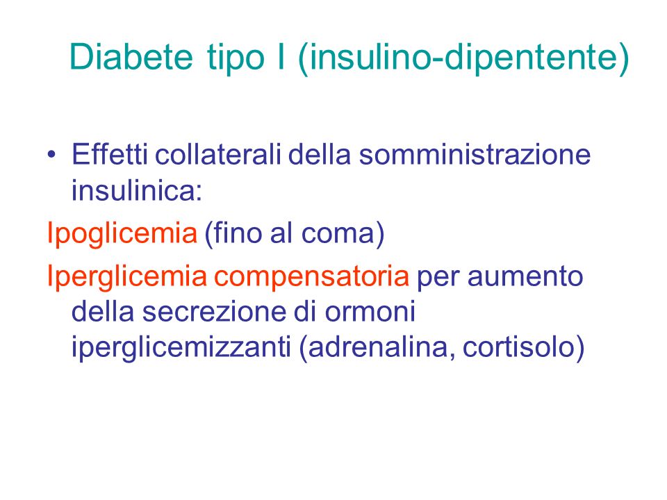 Diabete tipo I (insulino-dipentente)