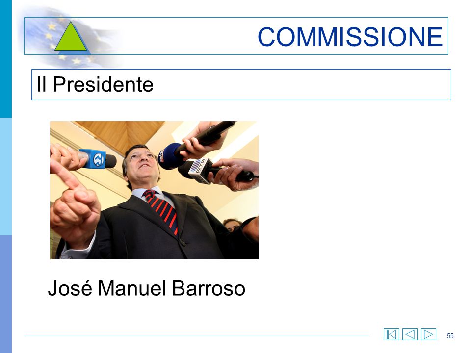 COMMISSIONE Il Presidente José Manuel Barroso