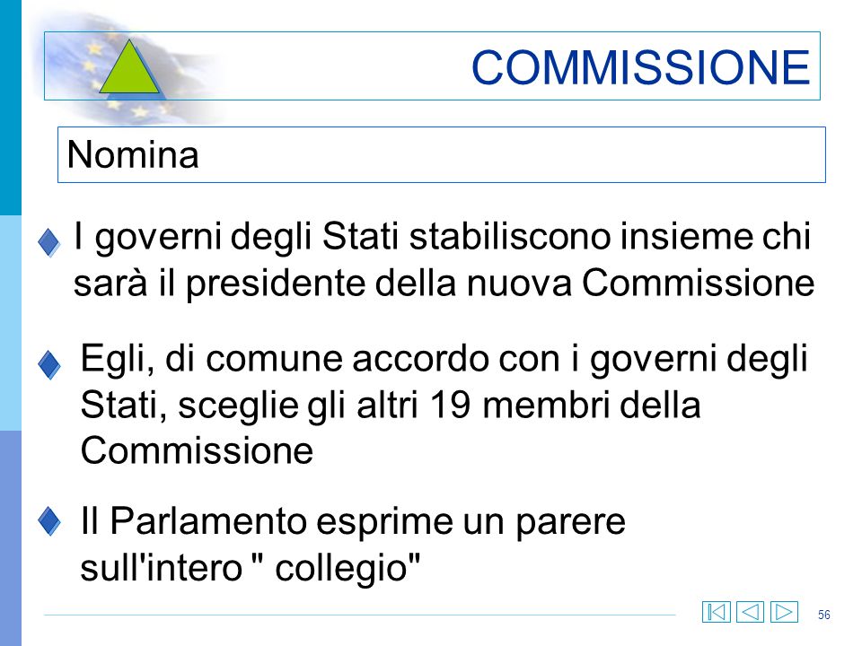 COMMISSIONE Nomina. I governi degli Stati stabiliscono insieme chi sarà il presidente della nuova Commissione.