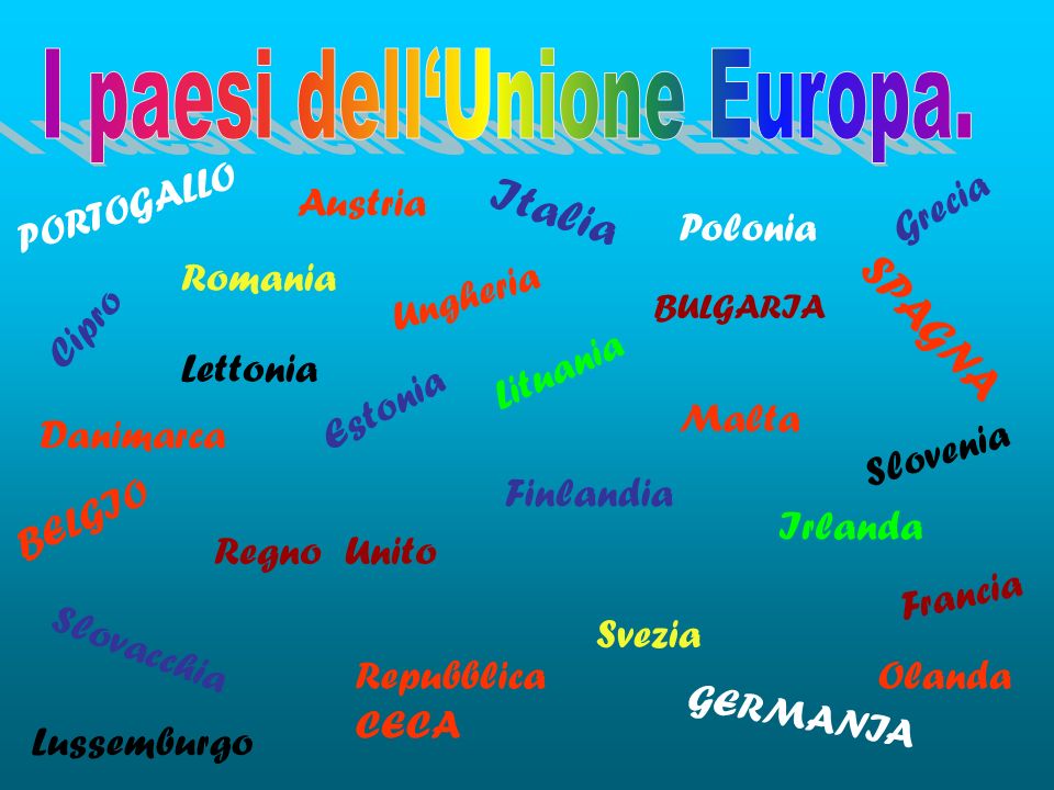 I paesi dell‘Unione Europa.