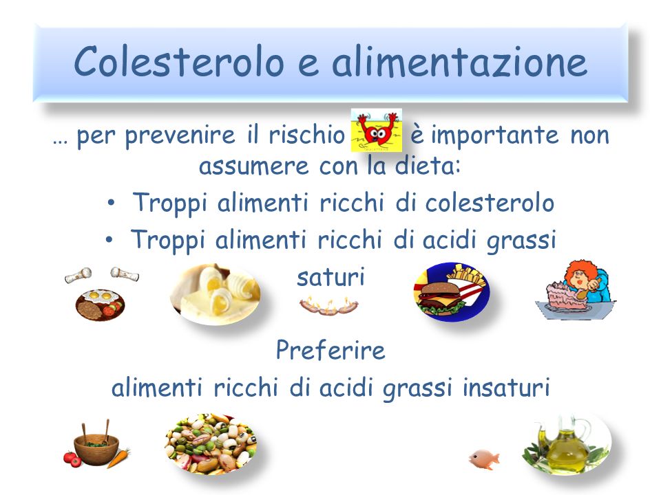 Colesterolo e alimentazione