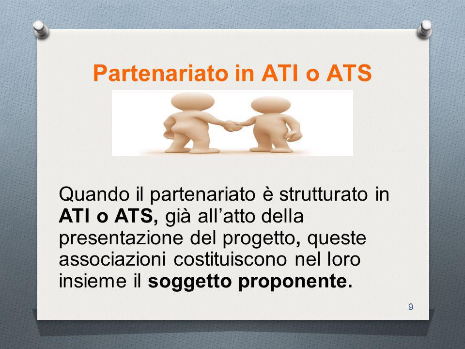 Partenariato in ATI o ATS