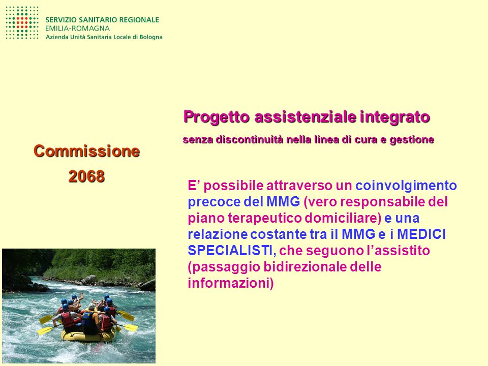 Commissione 2068 Progetto assistenziale integrato