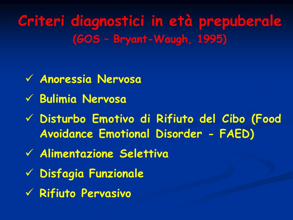 Criteri diagnostici DSM IV