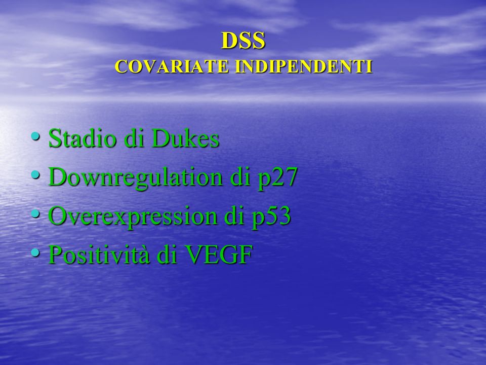 DSS COVARIATE INDIPENDENTI