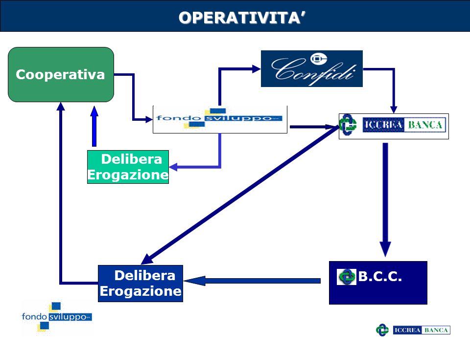 OPERATIVITA’ Cooperativa Delibera Erogazione Delibera B.C.C.