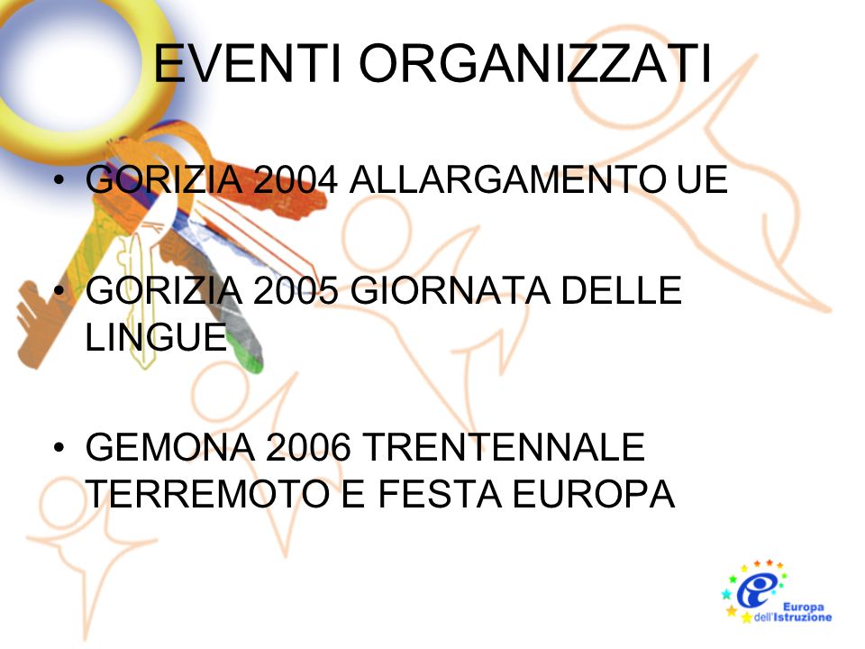 EVENTI ORGANIZZATI GORIZIA 2004 ALLARGAMENTO UE