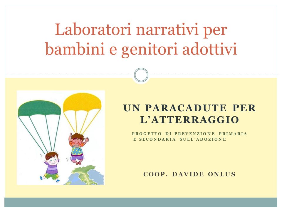 Laboratori narrativi per bambini e genitori adottivi