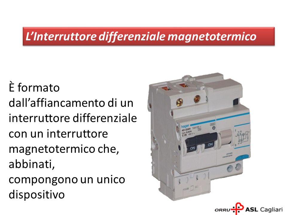 L’Interruttore differenziale magnetotermico