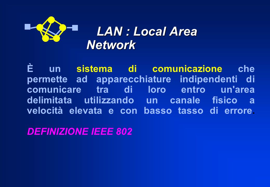 LAN : Local Area Network