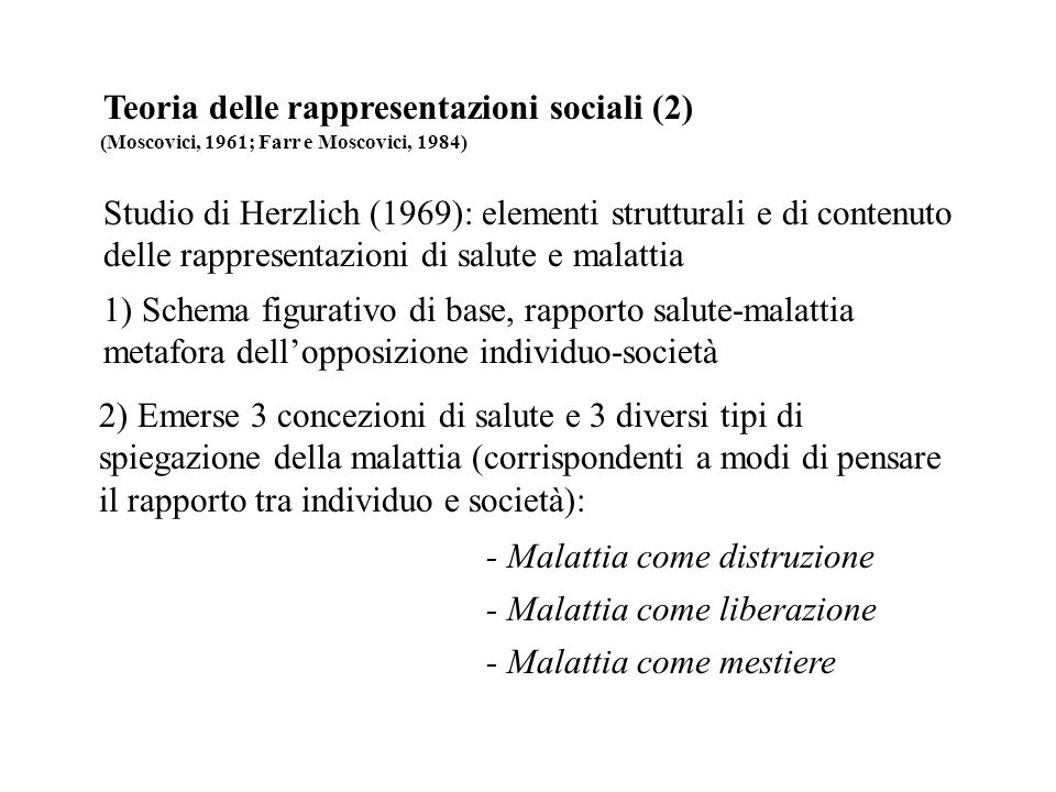 Teoria delle rappresentazioni sociali (2)