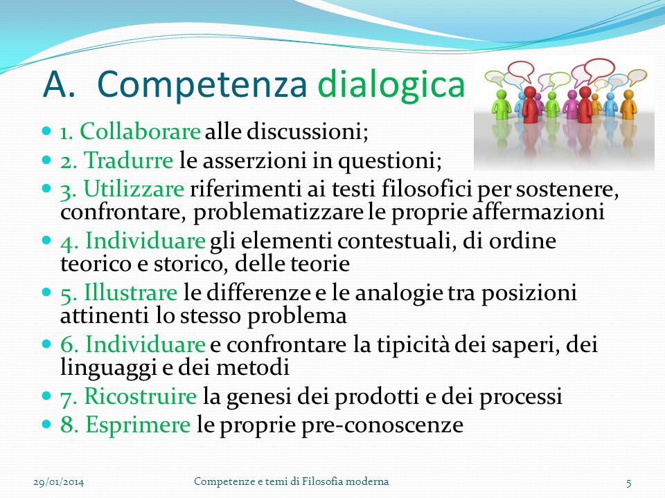 A. Competenza dialogica