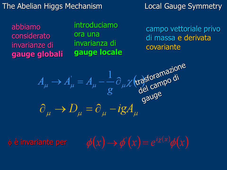 The Abelian Higgs Mechanism Local Gauge Symmetry
