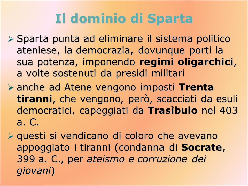 Il dominio di Sparta