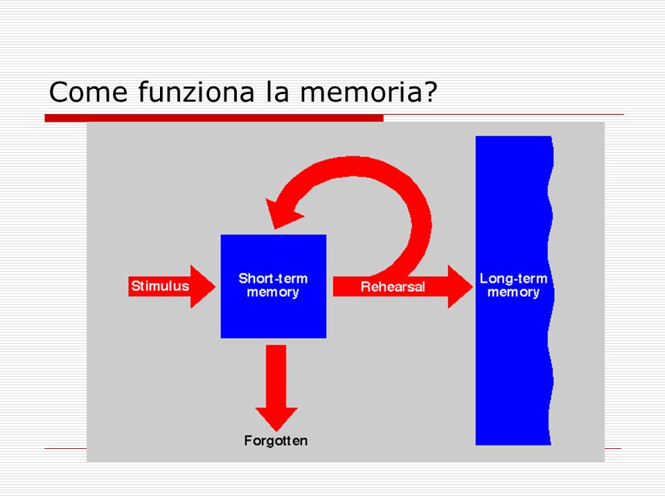 Come funziona la memoria