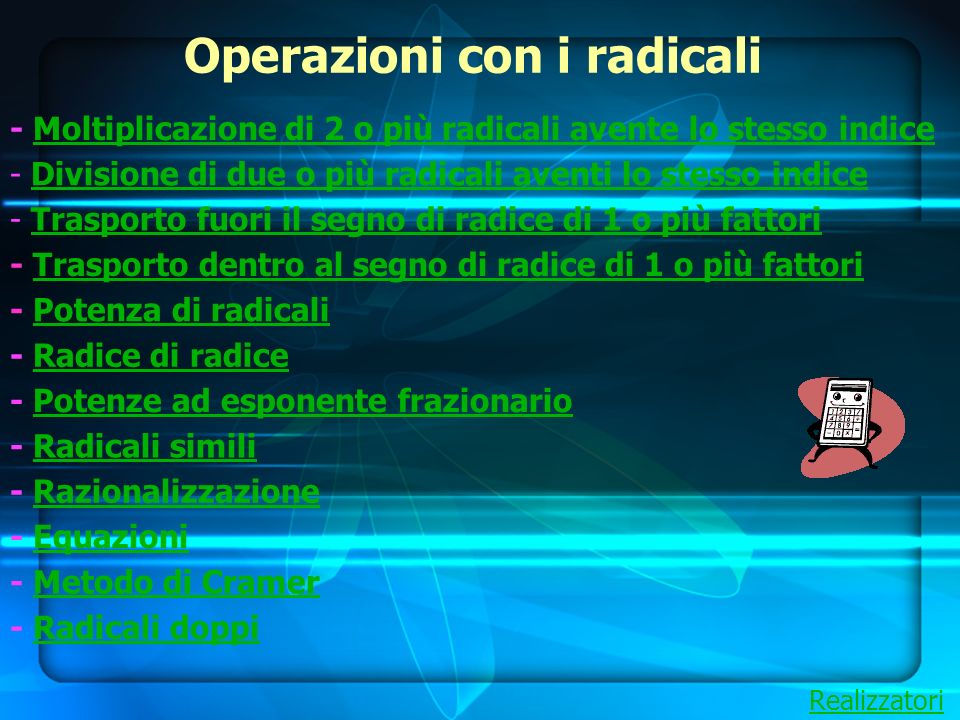 Operazioni con i radicali