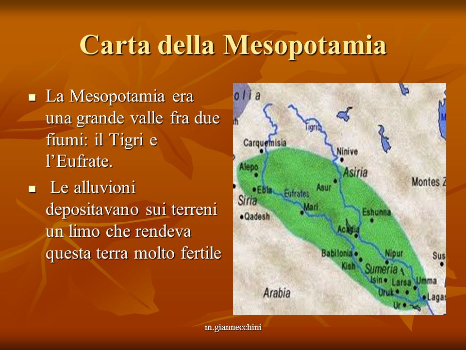 Carta della Mesopotamia
