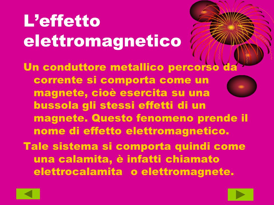 L’effetto elettromagnetico