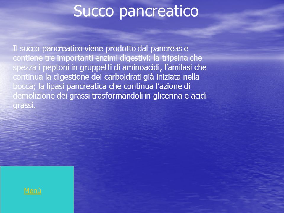 Succo pancreatico