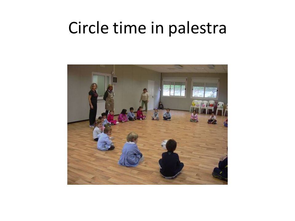 Circle time in palestra