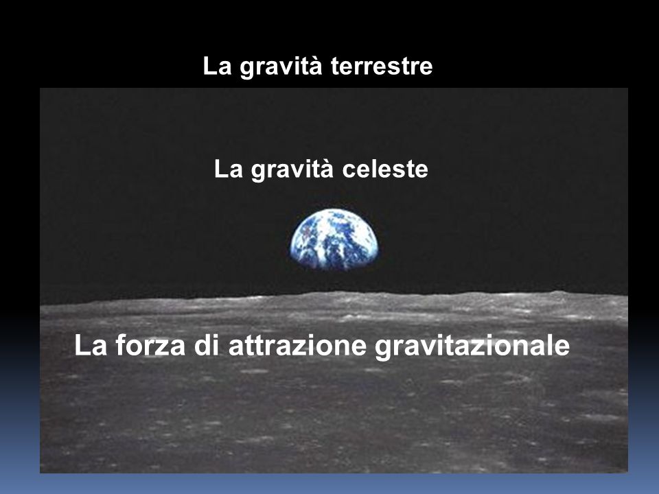 La forza di attrazione gravitazionale
