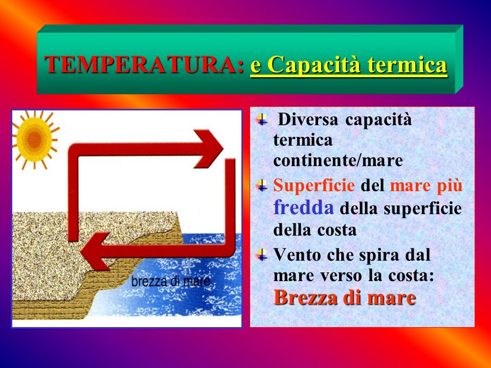 TEMPERATURA: e Capacità termica