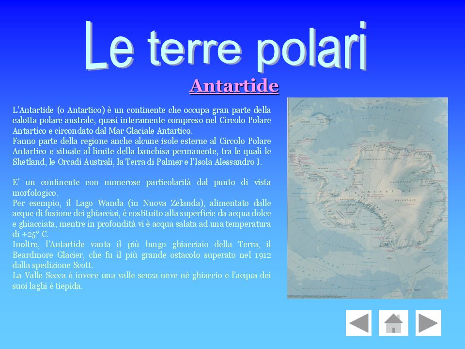 Le terre polari Antartide