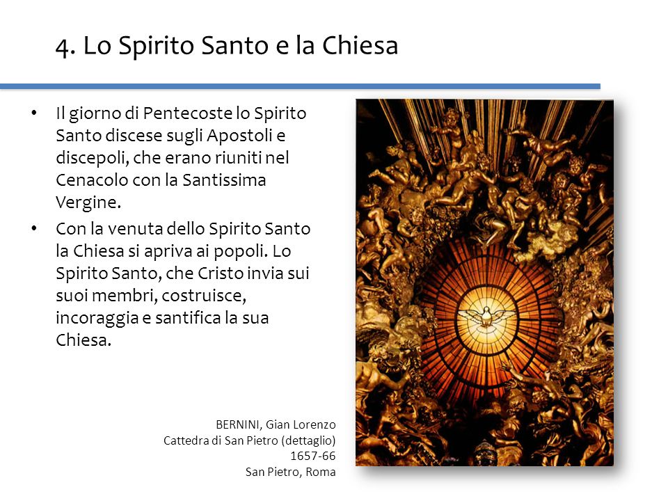 4. Lo Spirito Santo e la Chiesa